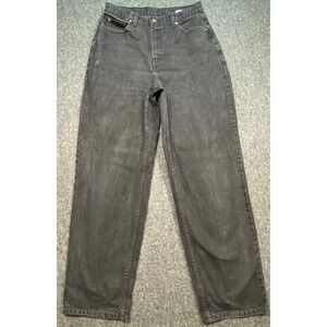Newport News Jeans 6 Womens Black High Waisted Straight‎ Leg Vintage Denim 4982